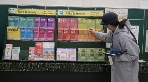 Staff of Toei Oedo Line Ueno-Okachimachi Station